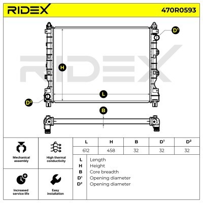 Chłodnica RIDEX 470R0593 470R0593 - foto 7