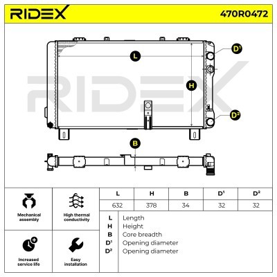 Chłodnica RIDEX 470R0472 470R0472 - foto 7
