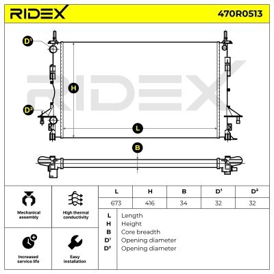 Chłodnica RIDEX 470R0513 470R0513 - foto 5