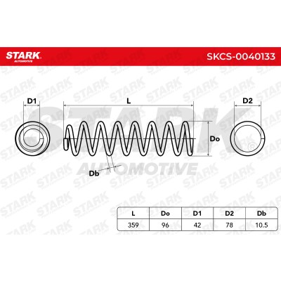 Sprężyna Zawieszenia Stark SKCS-0040133 SKCS-0040133 - foto 5