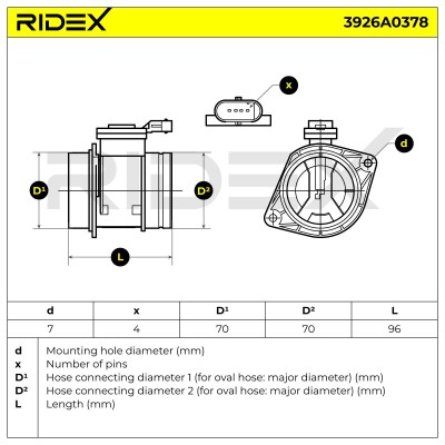 Przepływomierz RIDEX 3926A0378 3926A0378 - foto 6