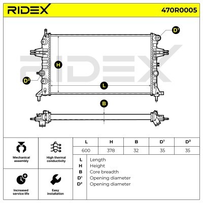 Chłodnica RIDEX 470R0005 470R0005 - foto 5