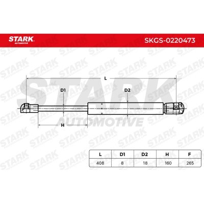 Amortyzator Pokrywy Bagażnika Stark SKGS-0220473 SKGS-0220473 - foto 5