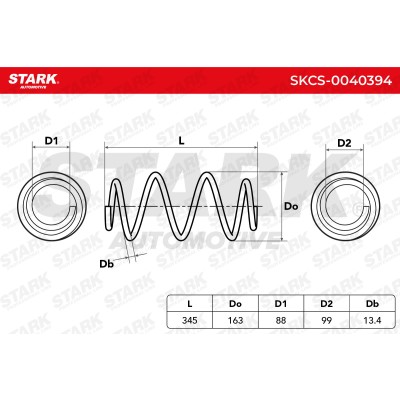 Sprężyna Zawieszenia Stark SKCS-0040394 SKCS-0040394 - foto 6