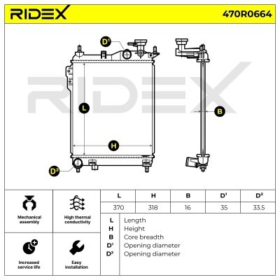 Chłodnica RIDEX 470R0664 470R0664 - foto 5