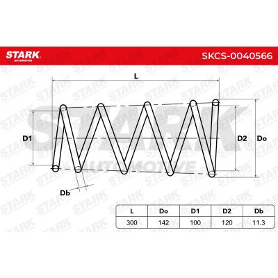 Sprężyna Zawieszenia Stark SKCS-0040566 SKCS-0040566 - foto 5