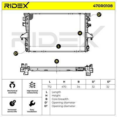 Chłodnica RIDEX 470R0108 470R0108 - foto 8