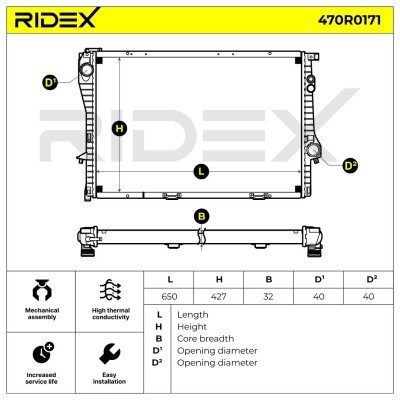 Chłodnica RIDEX 470R0171 470R0171 - foto 5