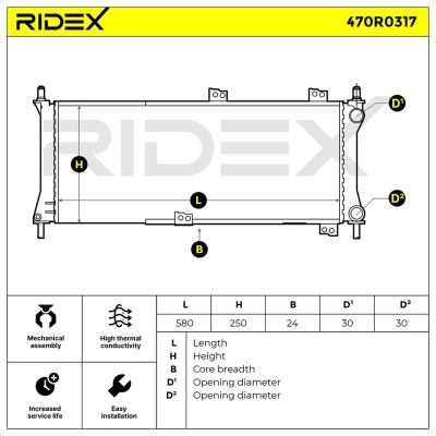 Chłodnica RIDEX 470R0317 470R0317 - foto 7