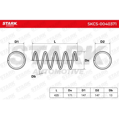 Sprężyna Zawieszenia Stark SKCS-0040371 SKCS-0040371 - foto 9
