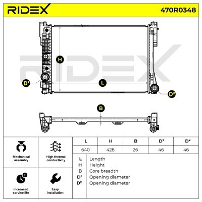 Chłodnica RIDEX 470R0348 470R0348 - foto 6