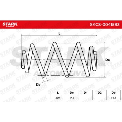 Sprężyna Zawieszenia Stark SKCS-0041583 SKCS-0041583 - foto 4