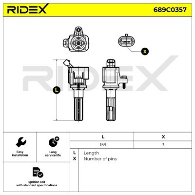 Cewka Zapłonowa RIDEX 689C0357 689C0357 - foto 6
