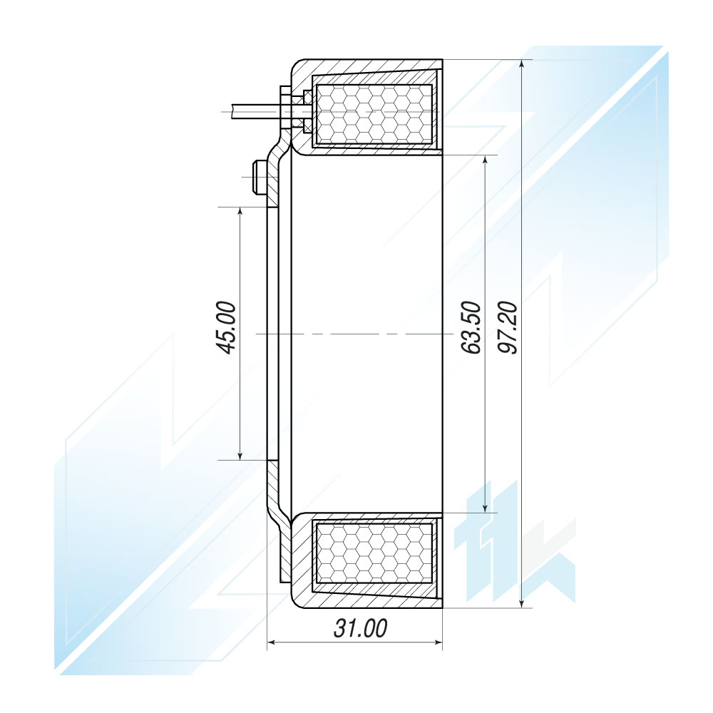 Elektromagnes Sprężarki Klimatyzacji VISTEON HCC VS-16 Ford, 12V 116VVS6205 - foto 3