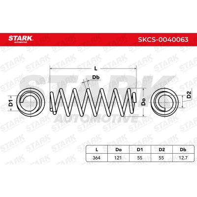 Sprężyna Zawieszenia Stark SKCS-0040063 SKCS-0040063 - foto 7
