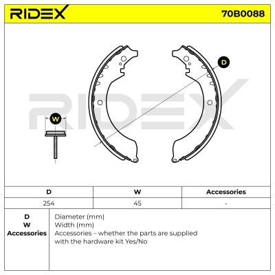 Klocki hamulcowe RIDEX 70B0088 70B0088 - foto 5
