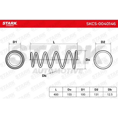 Sprężyna Zawieszenia Stark SKCS-0040146 SKCS-0040146 - foto 5