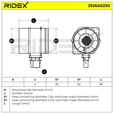 Przepływomierz RIDEX 3926A0230 3926A0230 - foto 6