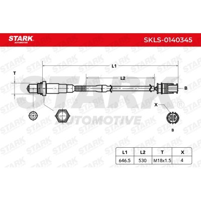 Sonda Lambda Stark SKLS-0140345 SKLS-0140345 - foto 6