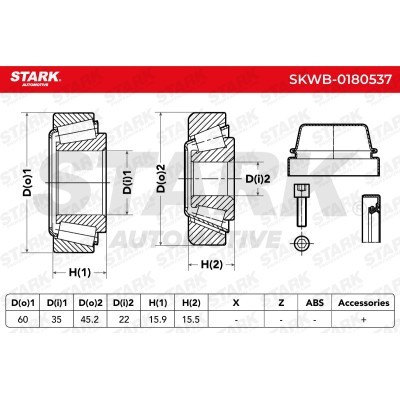 Łożysko Koła Stark SKWB-0180537 SKWB-0180537 - foto 3
