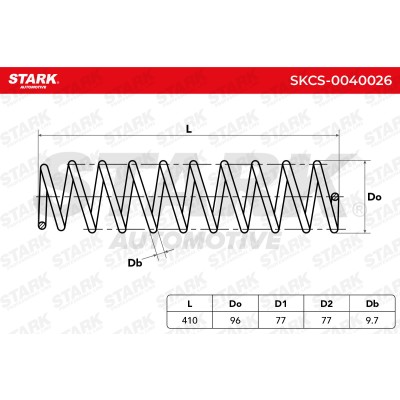Sprężyna Zawieszenia Stark SKCS-0040026 SKCS-0040026 - foto 5