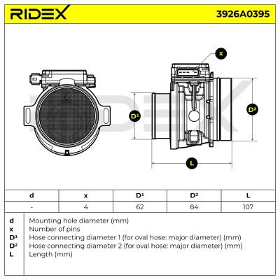 Przepływomierz RIDEX 3926A0395 3926A0395 - foto 6