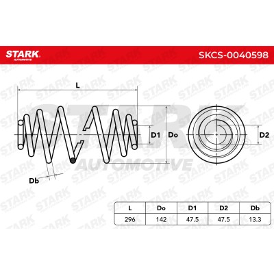 Sprężyna Zawieszenia Stark SKCS-0040598 SKCS-0040598 - foto 6
