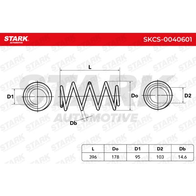 Sprężyna Zawieszenia Stark SKCS-0040601 SKCS-0040601 - foto 5