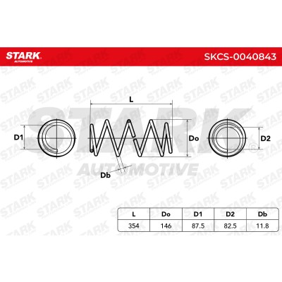 Sprężyna Zawieszenia Stark SKCS-0040843 SKCS-0040843 - foto 4
