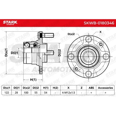 Łożysko Koła Stark SKWB-0180346 SKWB-0180346 - foto 3