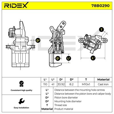 Zacisk Hamulcowy RIDEX 78B0290 78B0290 - foto 5