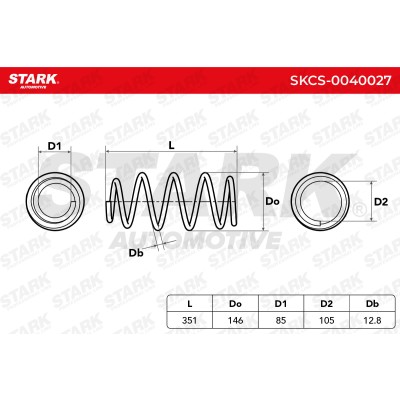 Sprężyna Zawieszenia Stark SKCS-0040027 SKCS-0040027 - foto 5
