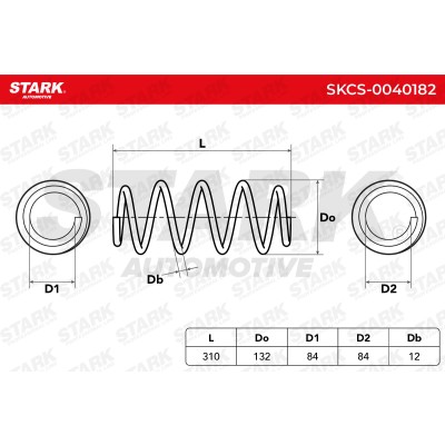 Sprężyna Zawieszenia Stark SKCS-0040182 SKCS-0040182 - foto 5