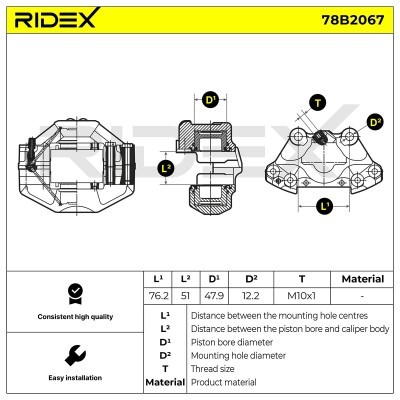 Zacisk Hamulcowy RIDEX 78B2067 78B2067 - foto 6