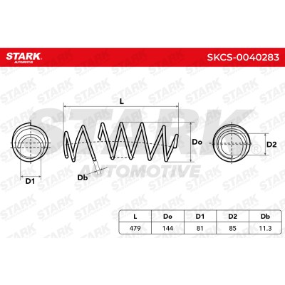 Sprężyna Zawieszenia Stark SKCS-0040283 SKCS-0040283 - foto 5