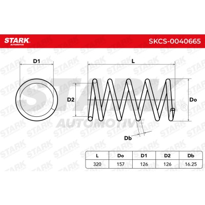 Sprężyna Zawieszenia Stark SKCS-0040665 SKCS-0040665 - foto 5