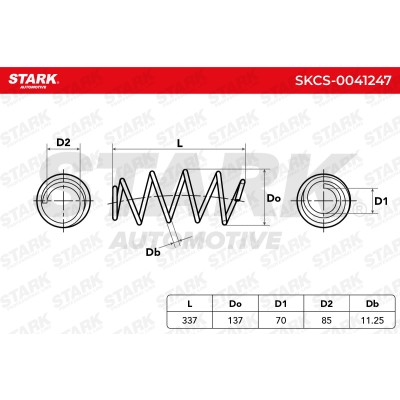 Sprężyna Zawieszenia Stark SKCS-0041247 SKCS-0041247 - foto 5