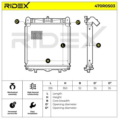 Chłodnica RIDEX 470R0503 470R0503 - foto 7