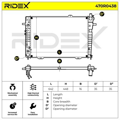 Chłodnica RIDEX 470R0438 470R0438 - foto 4