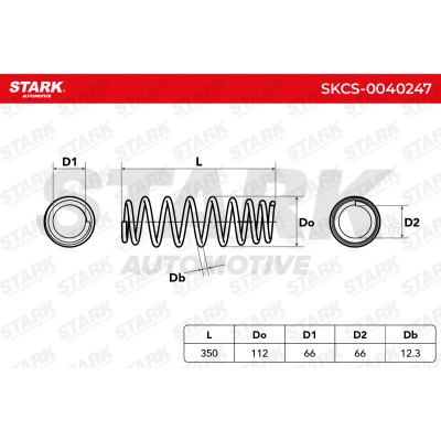 Sprężyna Zawieszenia Stark SKCS-0040247 SKCS-0040247 - foto 5