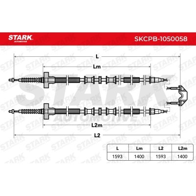 Linka Hamulca Ręcznego Stark SKCPB-1050058 SKCPB-1050058 - foto 3