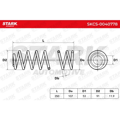 Sprężyna Zawieszenia Stark SKCS-0040778 SKCS-0040778 - foto 4