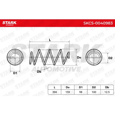 Sprężyna Zawieszenia Stark SKCS-0040983 SKCS-0040983 - foto 4