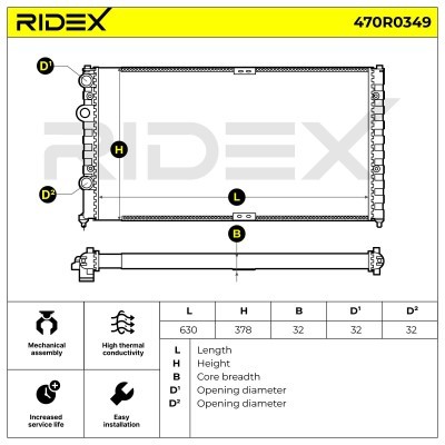Chłodnica RIDEX 470R0349 470R0349 - foto 4