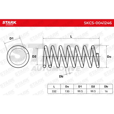 Sprężyna Zawieszenia Stark SKCS-0041246 SKCS-0041246 - foto 5