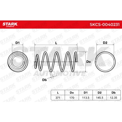 Sprężyna Zawieszenia Stark SKCS-0040231 SKCS-0040231 - foto 5
