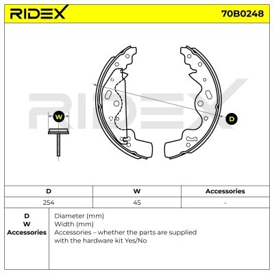 Klocki hamulcowe RIDEX 70B0248 70B0248 - foto 5