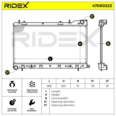 Chłodnica RIDEX 470R0323 470R0323 - foto 9