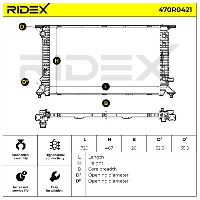 Chłodnica RIDEX 470R0421 470R0421 - foto 5