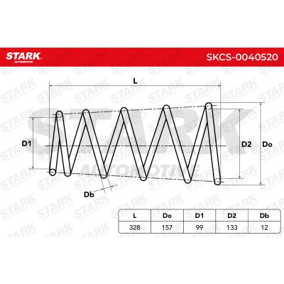 Sprężyna Zawieszenia Stark SKCS-0040520 SKCS-0040520 - foto 4